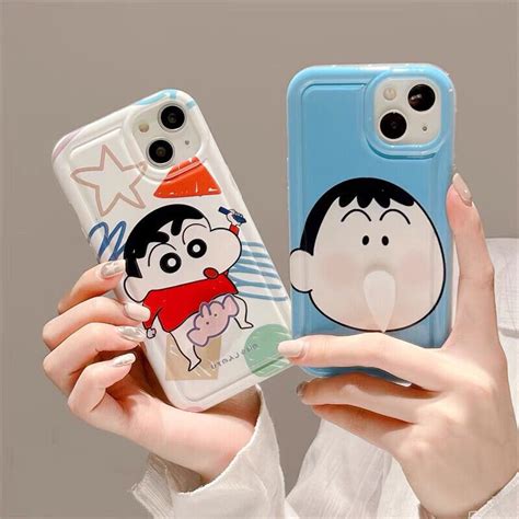 Cute Rotating Small Elephant Snot Crayon Shin Chan Phone Case For Inifnix Hot I I Play