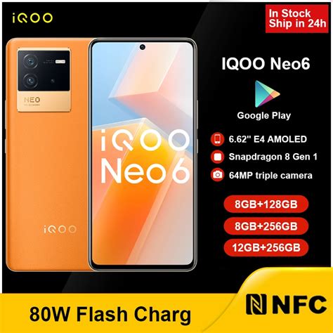 Vivo Iqoo Neo 6 Smartphone Snapdragon 8 Gen 1 4700mah Grande Bateria