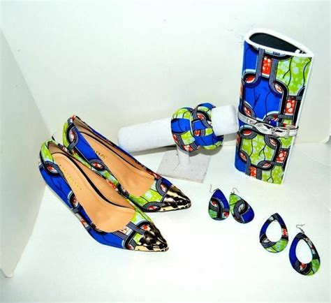 Pointed Toes Luxury African Print Shoes And Bag Set Zabba Designs