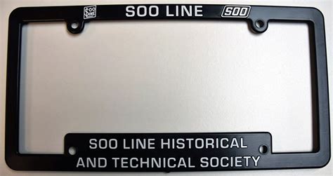 Soo Lineslhts License Plate Frame 2 Pack The Soo Line Historical