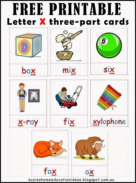 X Words Kindergarten