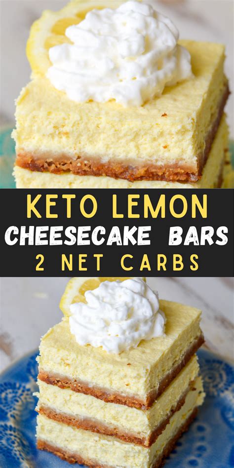 Easy Keto Lemon Cheesecake Bars Artofit