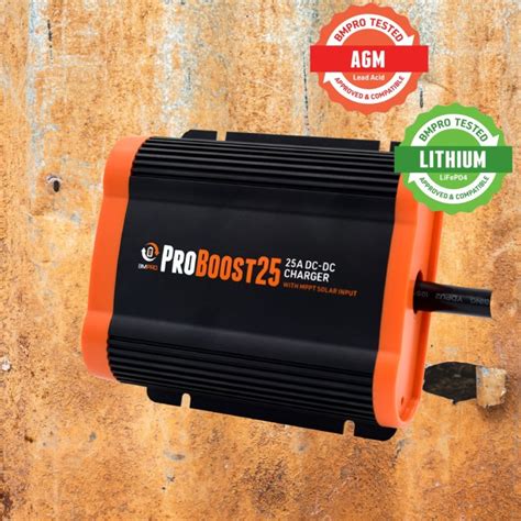 BMPRO ProBoost 25A DC to DC Charger + Solar Input | CaravansPlus