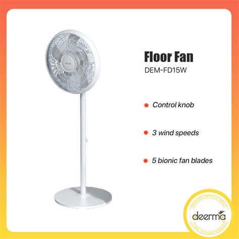 Deerma Fd W Desktop Fan Floor Fan Height Adjustable Fan Ultra Quiet