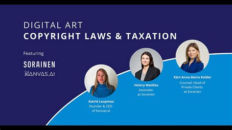 Webinar Digital Art Copyright Laws And Taxation