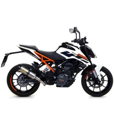 Terminale Con Raccordo Arrow Thunder Titanium Carbon End Per Ktm Duke