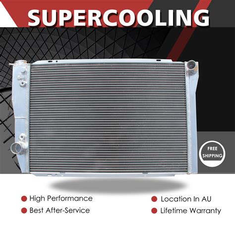 Row Mm Aluminum Radiator For Ford Falcon Xc Xd Xe Xf V Cyl At Mt