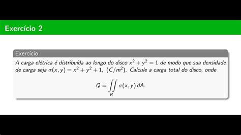 Exercício 02 Integral Dupla em Coordenadas Polares YouTube