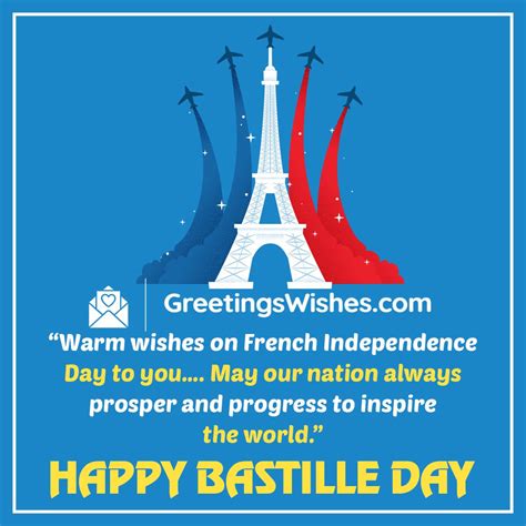 Bastille Day Wishes Messages July Greetings Wishes