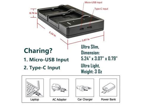 Kastar Bp Ltd Usb Battery Charger Compatible With Canon Bp