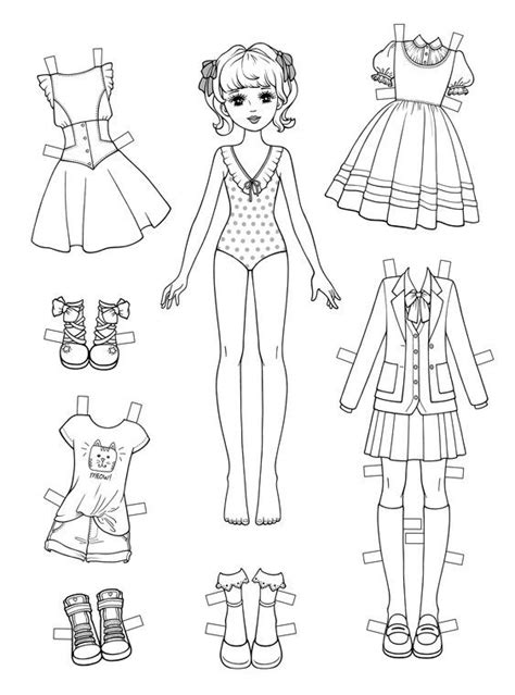 Paper Dolls In 2024 Paper Dolls Paper Doll Printable Templates Paper Dolls Clothing