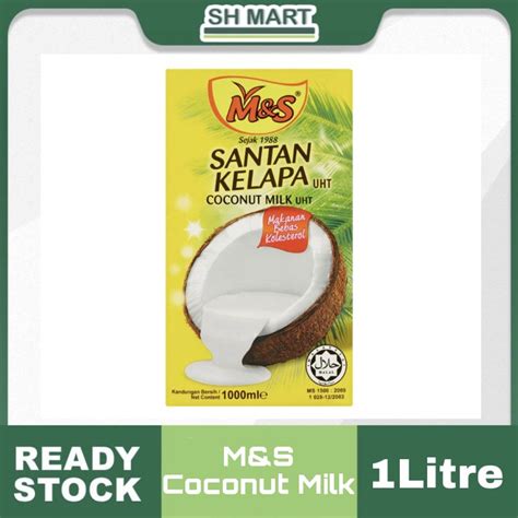 M S Coconut Milk M S Santan Kelapa 1 Litre Shopee Malaysia