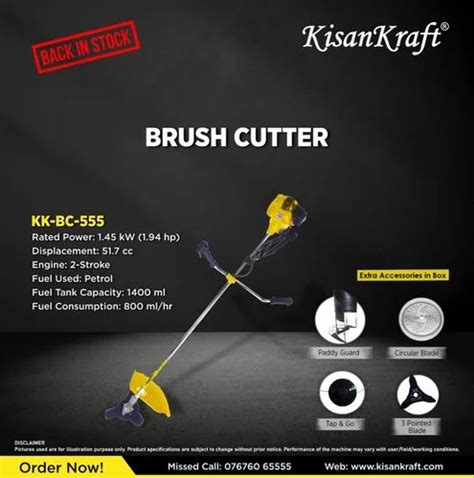 Power Weeder KISAN KRAFT BRUSH CUTTER KK BC 555 Wholesaler From Chennai