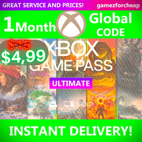 𝐗𝐁𝐎𝐗 GAMEPASS ULTIMATE GOLD 1 MONTH Global Xbox Gift Card Gift