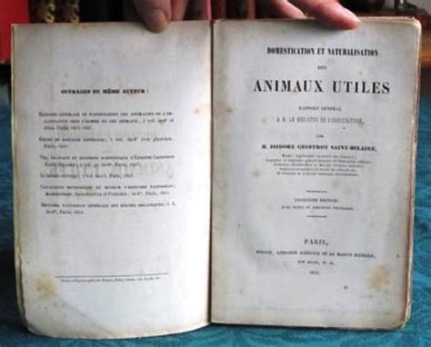 Animaux Utiles Domestication Et Naturalisation Livres Et Collections