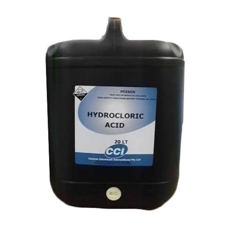 Hydrochloric Acid Liquid Grade Standard Industrial Grade 20 L At