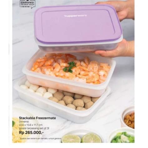 Jual Tupperware Stackable Freezermate 3Pcs Shopee Indonesia