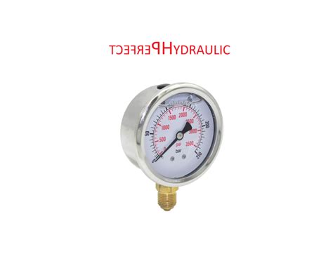 Pressure Gauge Glycerin Manometer Mm Connection From Below