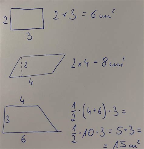 2 Narysuj prostokąt o polu 6 cm² równoległobok który nie jest