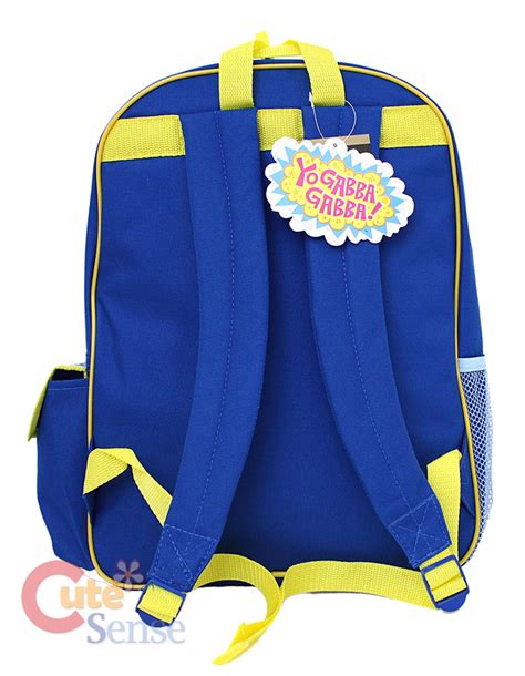 Yo Gabba Gabba Large School Backpack 16in Book Bag Brobee Muno Plex ...