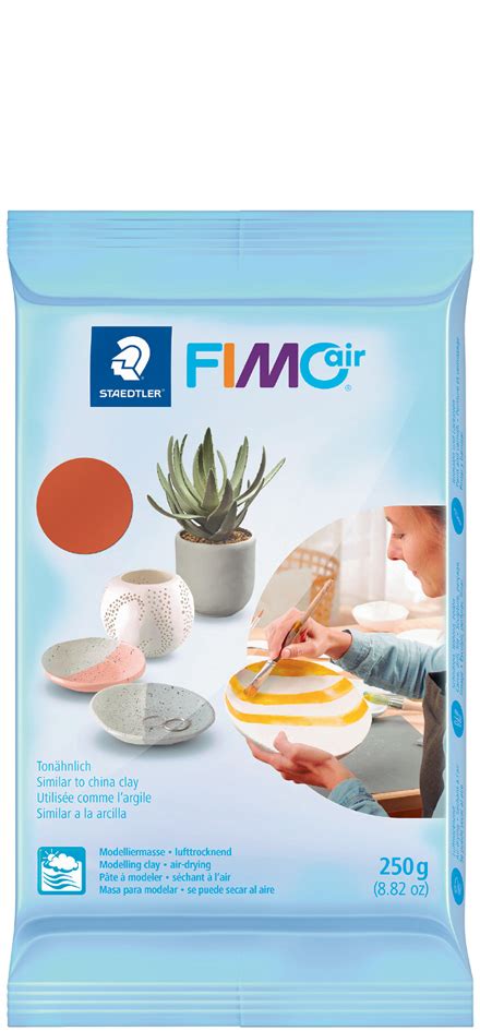 FIMO air Pâte à modeler durcissant à l'air, 250 g,terracotta ...