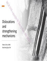 Understanding Dislocations And Strengthening Mechanisms Plastic