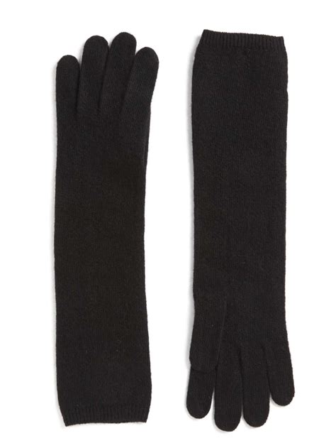 Portolano Long Cashmere Gloves In Black Lyst