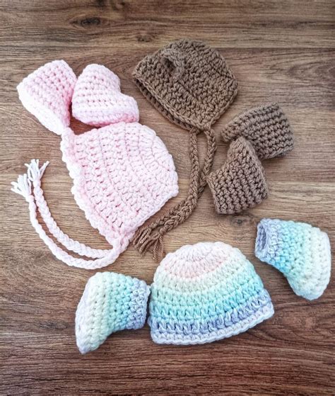 Free Preemie Hat And Boots Crochet Pattern Premature Baby Baby