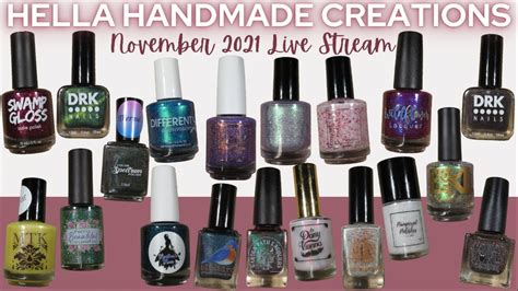 November Hella Handmade Creations Polish With Rae Youtube