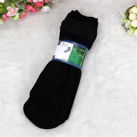 XIMIN Women Soft Socks 10 Pairs 𝐁𝐚𝐦𝐛𝐨𝐨 Fiber Ultra thin Elastic Silky