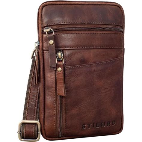 Brooks Pochette Poitrine Cuir Vintage Sac De Ceinture Pour Téléphone