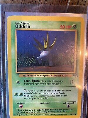 Oddish 1st Edition Jungle 58 64 Non Holo Common Near Mint Pokemon