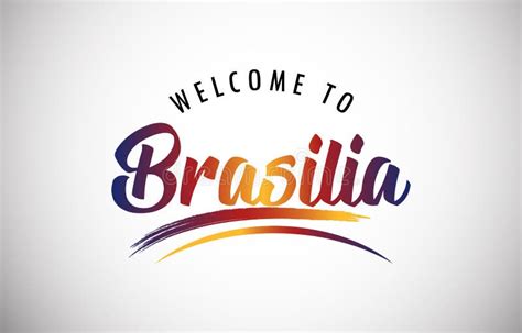 Welcome To Brasilia Stock Vector Illustration Of Badge