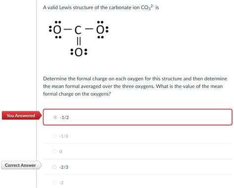 Co3 Lewis Structure 2 Formal Charges