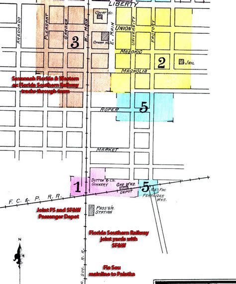 Florida Southern GAINESVILLE PALATKA Map