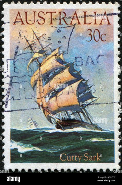 AUSTRALIA CIRCA 1984 A Stamp Printed In Australia Shows Cutty Sark