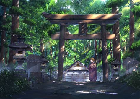 Anime Japan Shrine Wallpaper