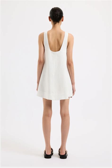 Nude Lucy Nemi Linen Dress White Stylerunner