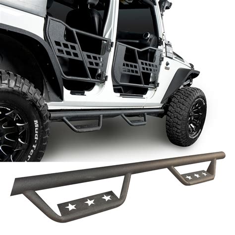 A Pair Star Side Steps Nerf Bars Running Board For Jeep Wrangler