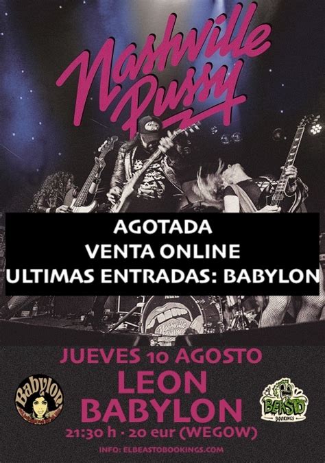Nashville Pussy Gira Agosto
