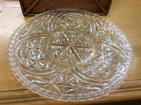 Platter: Clear Cut Crystal Platter ... • Psw