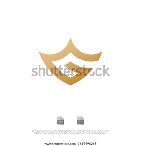 Letter G Crown Logo Design Vector Stock Vector Royalty Free