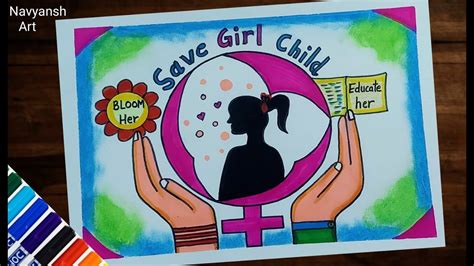 How To Draw Save Girl Child Poster Save Girl Child Drawing – NBKomputer