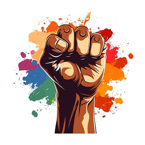 Stop racism hand human rights day concept | Premium AI-generated vector