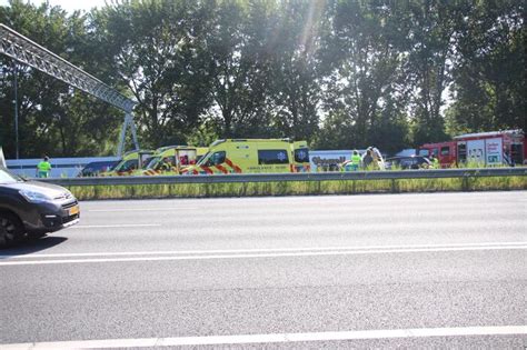 Snelweg Dicht Door Verkeersongeval Rijksweg A Amsterdam