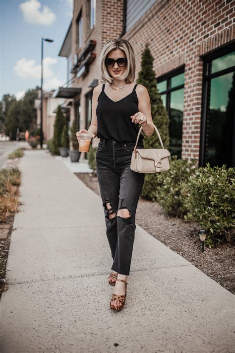 3 Outfit Ideas To Wear With A Simple Black Tank Top By Jessica Linn