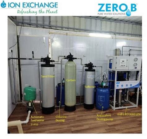 Ro Capacity Liter Hour Ion Exchange Indro Packaged Reverse