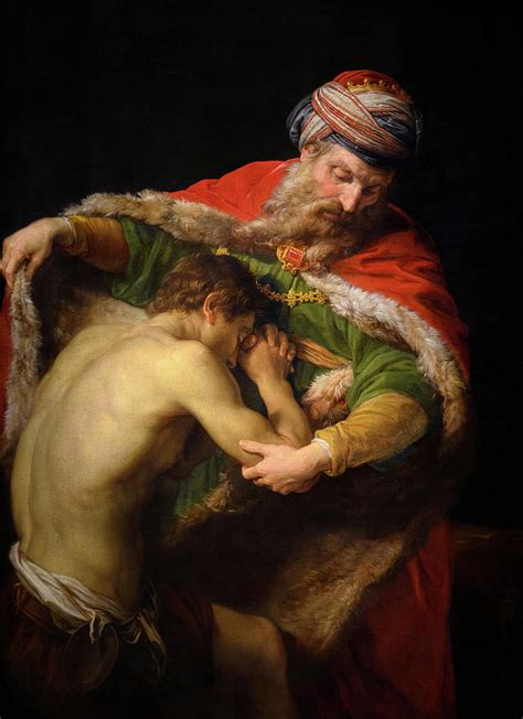 The Return Of The Prodigal Son 1773 Painting By Pompeo Batoni Pixels