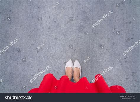Shoes Selfie Above Feet Shot Nude Stock Photo Shutterstock