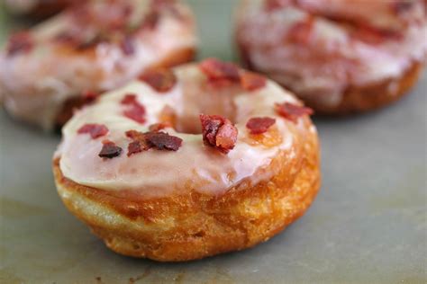 Maple Bacon Doughnuts Recipe Maple Bacon Donut Just Desserts Bacon